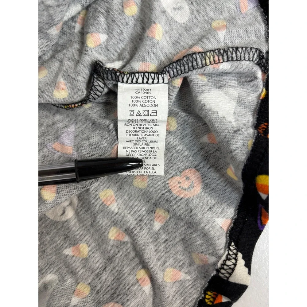 The Childrens Place Girls Halloween Ghost Pumpkin Dress Black Size 7/8